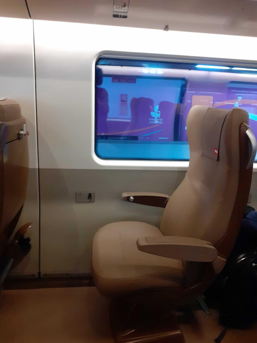 solo seat in iryo infinita class